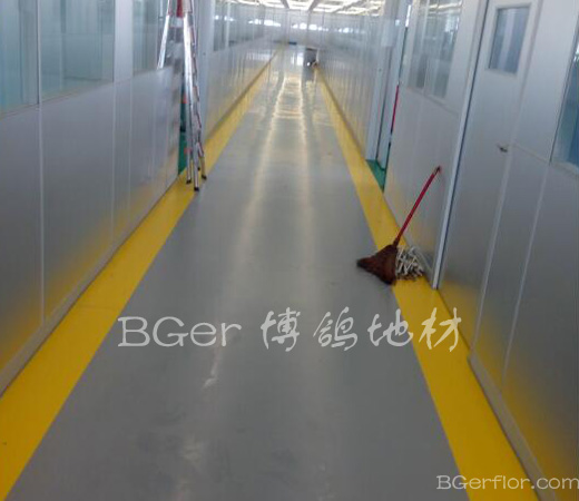 工廠車(chē)間辦公區(qū)域彩色工業(yè)地板-1